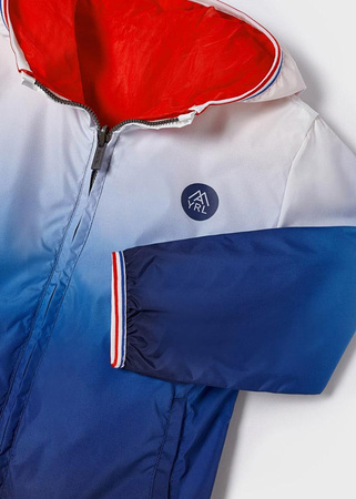 Mayoral 3417-095 Kurtka dwustronna przejściowa wiatrówka dla chłopca Niebiesko-czerwona