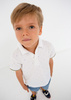 Mayoral Mini 3150-027 Koszulka polo z krótkim rękawem dla chłopca  Biała