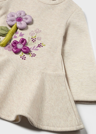 Mayoral Baby 2916-039 Sukienka z aplikacją dla dziewczynki Piedra vig