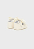 Mayoral Newborn 9631-053 Buty balerinki z kokardką dla noworodka ecru