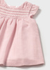 Mayoral Newborn 1846-086 Sukienka z marszczeniem Rosa baby