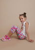 Mayoral Mini 3702-092 Leginsy nadruk dla dziewczynki Fucsia