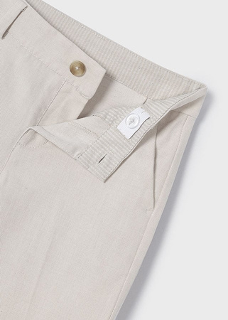 Mayoral Mini 3542-093 Spodnie Chino Tailoring z lnem dla chłopca Rafia