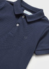 Mayoral Baby 102-048 Koszulka polo z krótkim rękawem ECOFRIENDS dla chłopca Granatowa