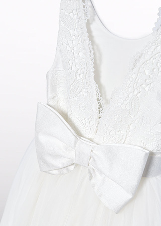 Abel&Lula 5033-007 Sukienka z haftowanego tiulu dla dziewczynki Nata