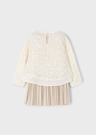 Mayoral Mini 4925-049 Sukienka łączona z cekinami Arena