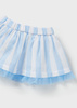 Mayoral Newborn 1879-014 Komplet ze spódnicą w paski dla dziewczynki, niebieski.