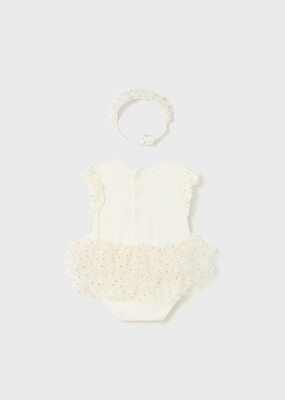 Mayoral Newborn 1732-066 Komplet 2-częściowy dla dziewczynki Ecru