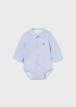 Mayoral Newborn 2759-070 Body koszulowe z długim rękawem ECOFRIENDS Niebieskie
