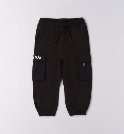 Ido  4F695/00 Długie spodnie dresowe Black