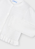 Mayoral Mini 3374-084 Sweterek z plecionymi detalami Blanco