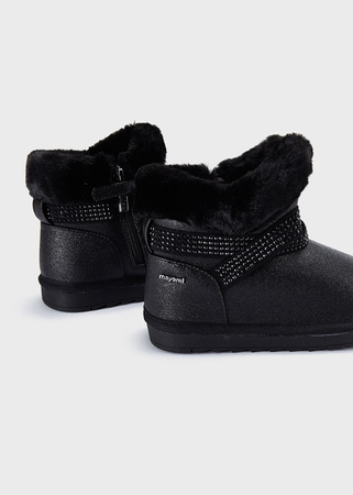Mayoral Mini 44396-046 Botki z połyskiem Negro