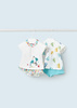 Mayoral Newborn 1695-059 Komplet z bawełny 4-częściowy dla dziewczynki ECOFRIENDS  Turkua