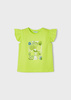 Mayoral Mini 3076-026 Koszulka bez rękawków z aplikacją  Zielona