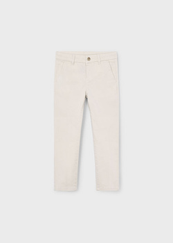 Mayoral Mini 512-066 Spodnie chino slim z serży Hueso