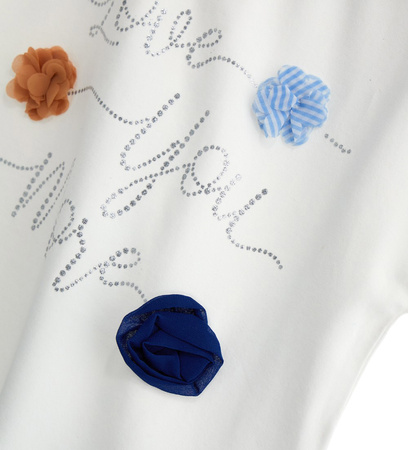 ORIGINAL MARINES DEP3145F Koszulka z nadrukiem i aplikacją 3D Ecru