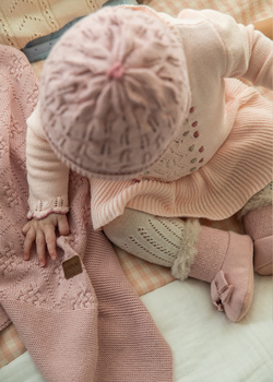 Mayoral Newborn 19476-050 Kocyk bawełniany dla niemowlęcia Sugar