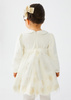 Abel&Lula 5501-002 Sukienka łączona z aksamitu z tiulem dla dziewczynki Ecru