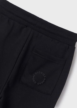 Mayoral Junior 705-092 Długie spodnie dresowe dla chłopca Kolor czarny