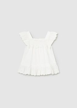 Mayoral Baby 1197-031 Bluzka z falbankami dla dziewczynki  Crudo