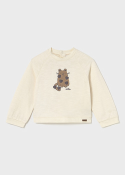 Mayoral Baby 2080-035 Koszulka z długim rękawem z aplikacją Macchiato