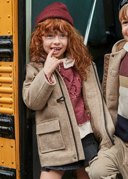 Mayoral Mini 4423-021 Kurtka chłopięca budrysówka Beige vig