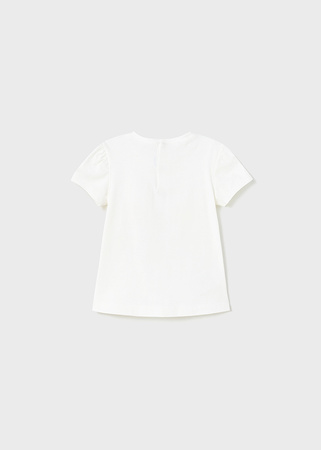 Mayoral Baby 1005-048 Koszulka z krótkim rękawem z aplikacją 3D Blanco