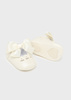 Mayoral Newborn 9631-053 Buty balerinki z kokardką dla noworodka ecru