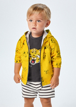 Mayoral Baby 1230-069 Bermudy dla chłopca w paski Grafitowe