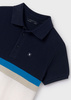 Mayoral Junior 6115-021 Koszulka polo z krótkim rękawem z kołnierzykiem dla chłopca  Marino