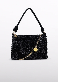 Abel&Lula 5979-094 Torebka cekinowa Negro