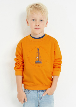 Mayoral Mini 3449-053 Bluza z nadrukiem dla chłopca Mango