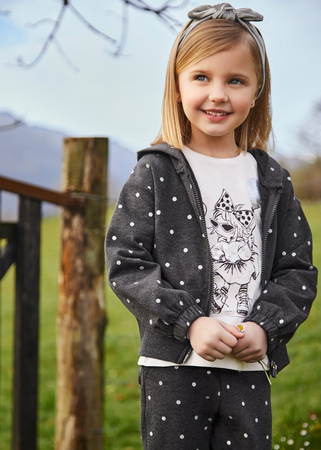 Mayoral Mini 4856-028 Dres 3-częściowy dla dziewczynki szary