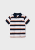 Mayoral Mini 3153-033 Koszulka polo z krótkim rękawem dla chłopca paski Granat