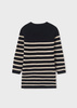 Mayoral Junior 7959-066 Sukienka trykotowa w paski dla dziewczynki  Negro