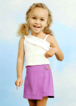 Mayoral Mini 3906-027 Spódnico - spodenki z klamrą Orquidea