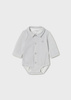Mayoral Newborn 2759-069 Body koszulowe z długim rękawem ECOFRIENDS  gris