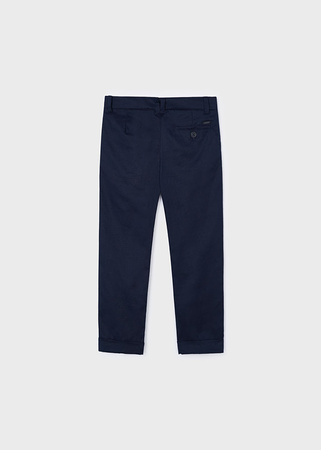 Mayoral Mini 3542-095 Spodnie Chino Tailoring z lnem dla chłopca Marino