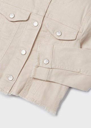 Mayoral Mini 3439-033 Kurtka/katanka z serży dla dziewczynki Beżowa