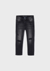 Mayoral Mini 4597-054 Długie spodnie jeansowe straight fit dla chłopca ECOFRIENDS  Czarne