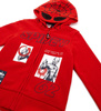 Original Marines DDAV2757B Bluza z kapturem dla chłopca Marvel Spiderman Czerwona
