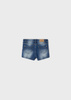 Mayoral mini 236-088 Szorty jeans basic dla dziewczynki Granatowe
