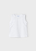 Mayoral Mini 3097-084 Koszulka bez rękawów z nitami ECOFRIENDS  Blanco