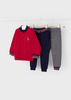 Mayoral baby 2834-082 Dres 3-częściowy Czerwony