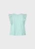 Mayoral Mini 3061-070 Koszulka bez rękawów z koronką ECOFRIENDS Miętowa