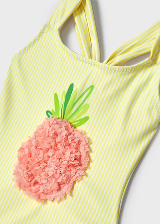 Mayoral Mini 3771-091 Strój kąpielowy (jednoczęściowy) dla dziewczynki Żółty