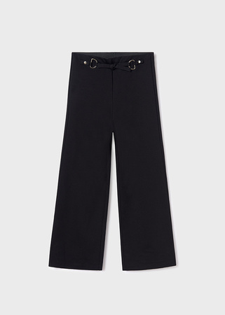 Mayoral Junior 6543-003 Spodnie cropped z dzianiny Negro