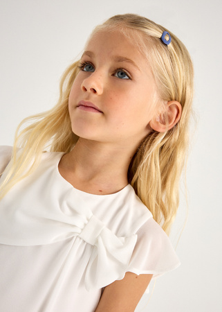 Mayoral Mini 3182-061 Bluzka z kokardą Crudo