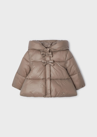 Mayoral Baby 2439-058 Zimowa kurtka pikowana dla dziewczynki Kolor beżowo-brązowy