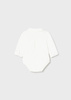Mayoral Newborn 2713-051 Body koszulowe z długim rękawem ECOFRIENDS  Ecru